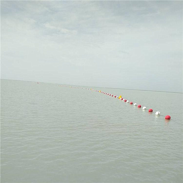 聚乙烯抬榄警示浮漂 海上围栏水线浮球