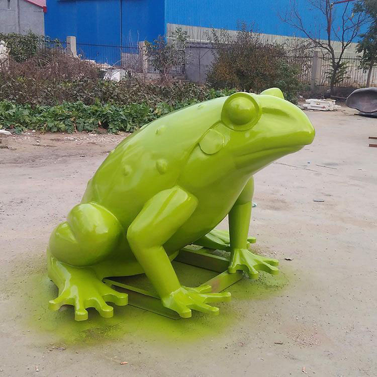 玻璃刚青蛙雕塑,大型蟾蜍模型定制厂家