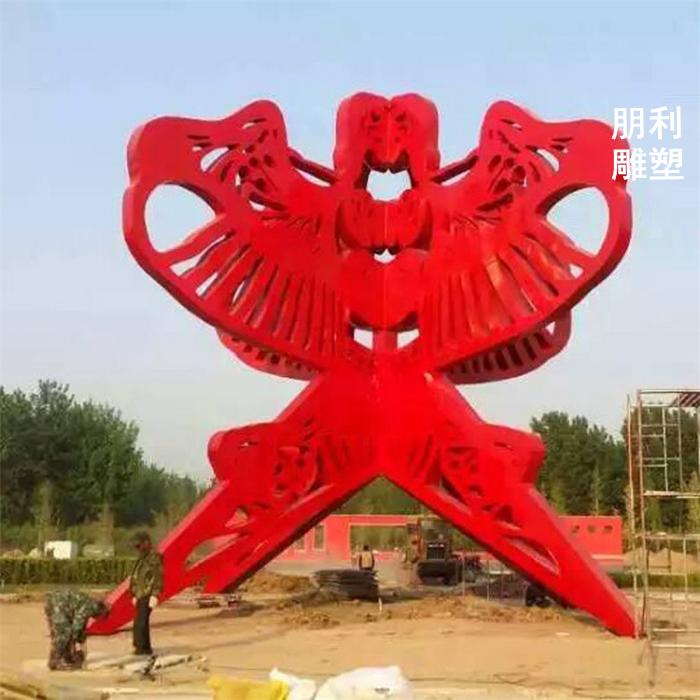 铸钢风筝雕塑供应商 观赏型展示风筝雕塑 金属规格生产