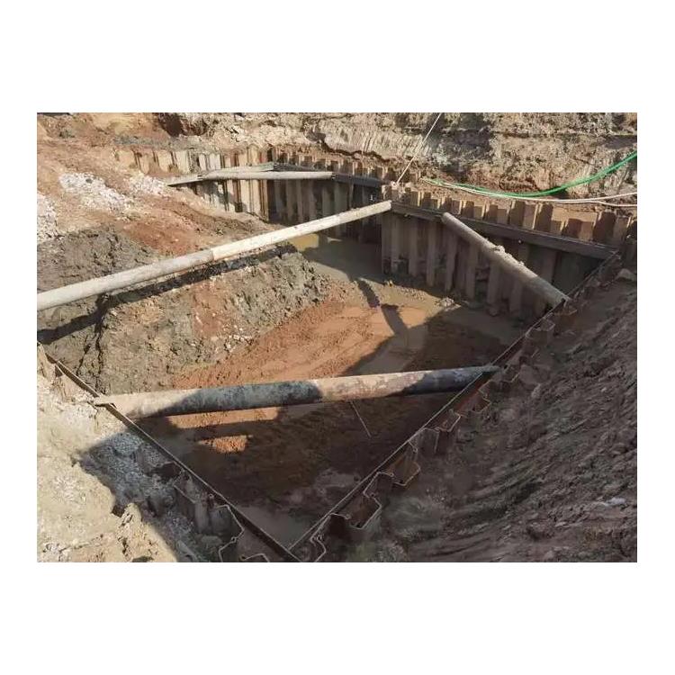 宜城U型钢板桩基坑开挖流程
