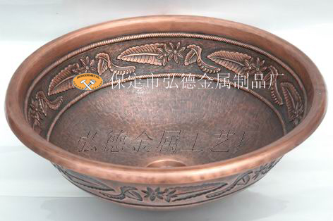 铜盆,传统纯手工铜盆,1263-F