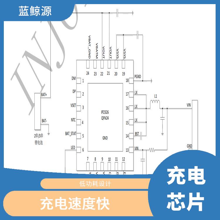 提高充电效率 IP2326芯片参数 通常采用低功耗设计