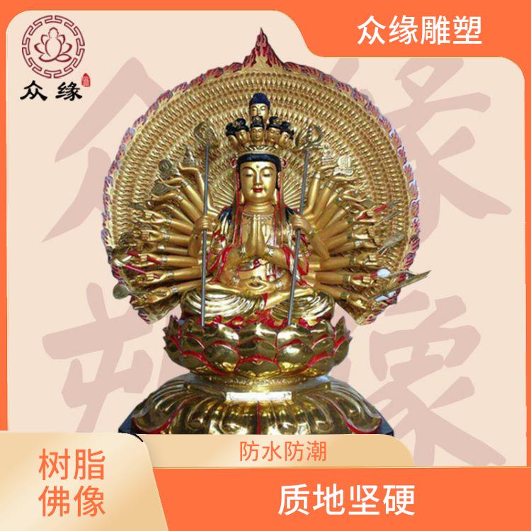 黑龙江铜雕准提菩萨佛像 造型优美 由树脂材料制成的