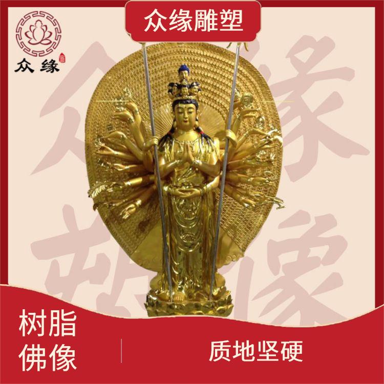 黑龙江铜雕准提菩萨佛像 造型优美 由树脂材料制成的