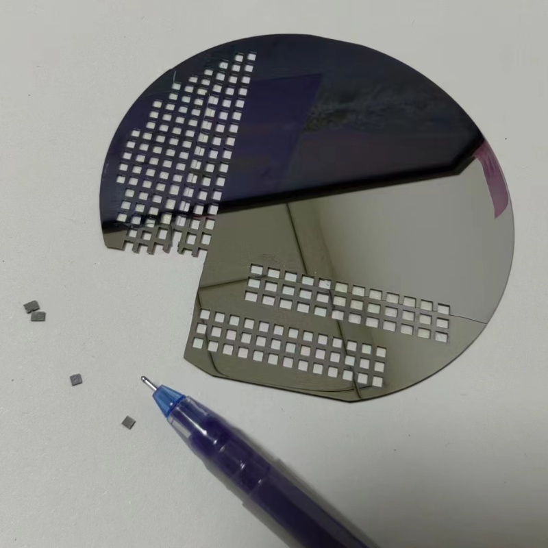 单面抛光硅片个性加工 氧化硅实验室科研晶圆激光打孔异形切割 任意零切