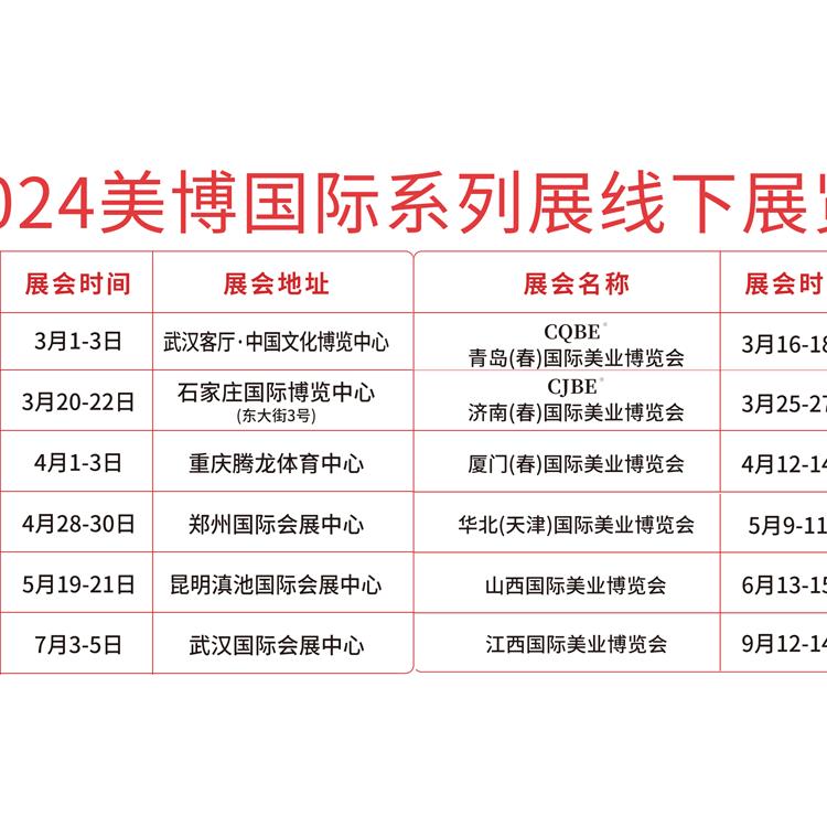 会展预告丨2024重庆美容展门票