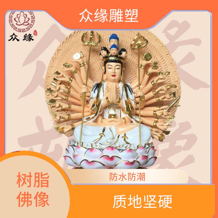 青海千手观音菩萨佛像 轻便 易于运输 需要经过多道工序制作