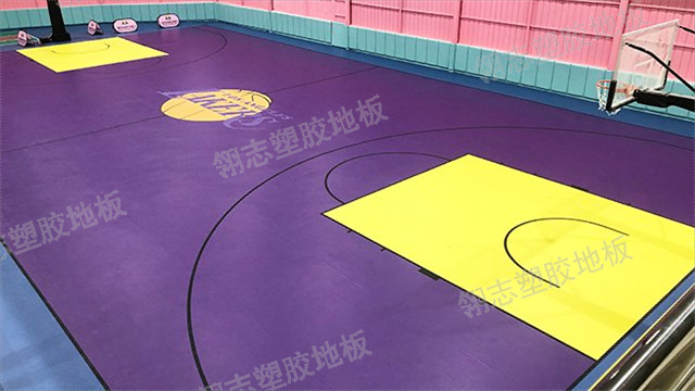 清远网球塑胶地板场地施工 深圳市翎志运动地板供应