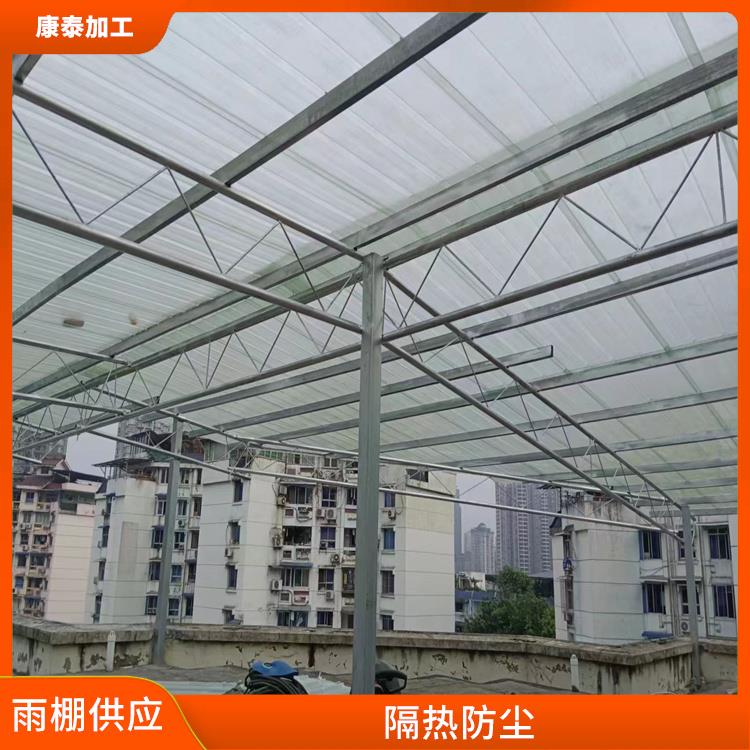 重庆江北区彩钢雨棚厂家制作厂家 抗低温 耐腐蚀性好