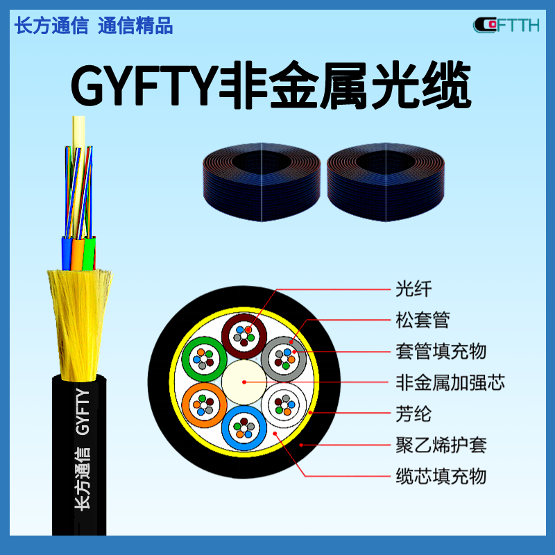GYFTY非金属管道光缆 GYFTZY-24B1室外单模导引光缆