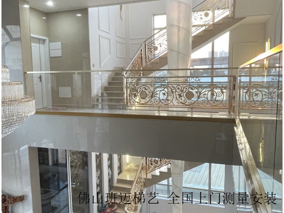 重庆酒店铜楼梯设计 佛山市禅城区班迈五金制品供应