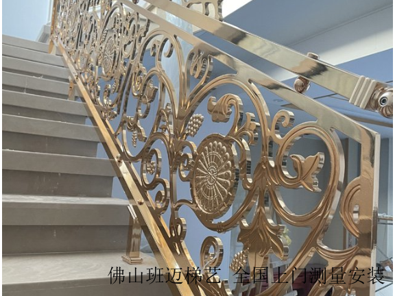 陕西新中式铜楼梯全国上门测量 佛山市禅城区班迈五金制品供应