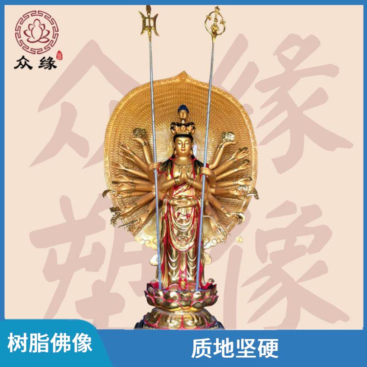 贴金大悲母佛像图片 造型优美 制作工艺精细