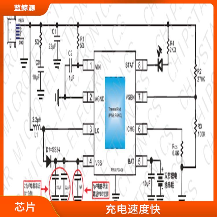 集成了多种功能模块 CS5080E现货 保证较优的充电状态