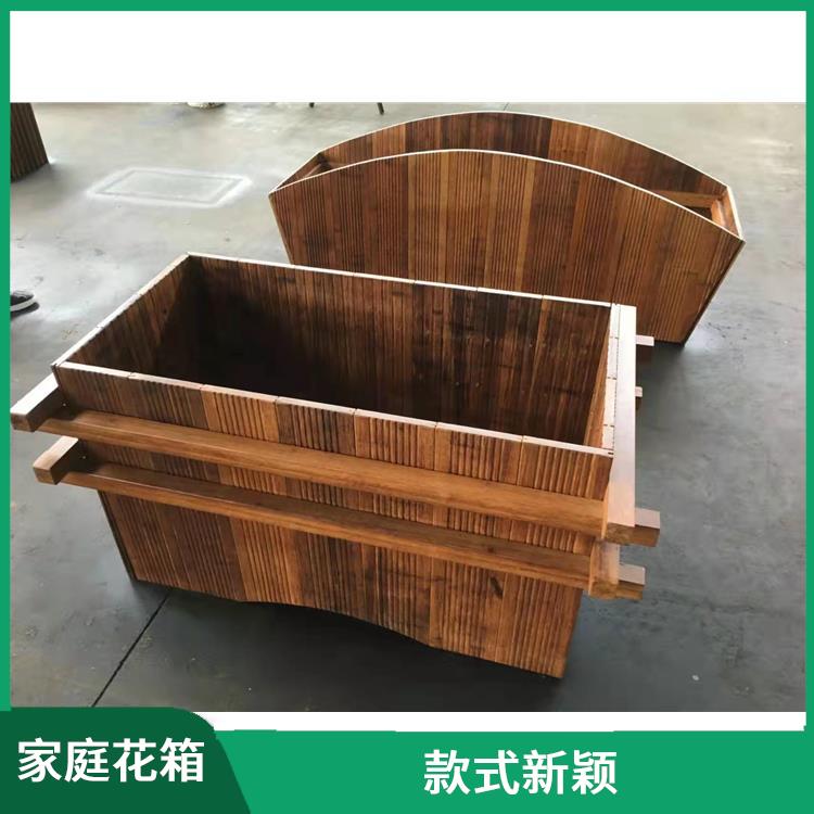 青海木制花箱座椅组合 防腐花箱源头厂家 实木花槽木制