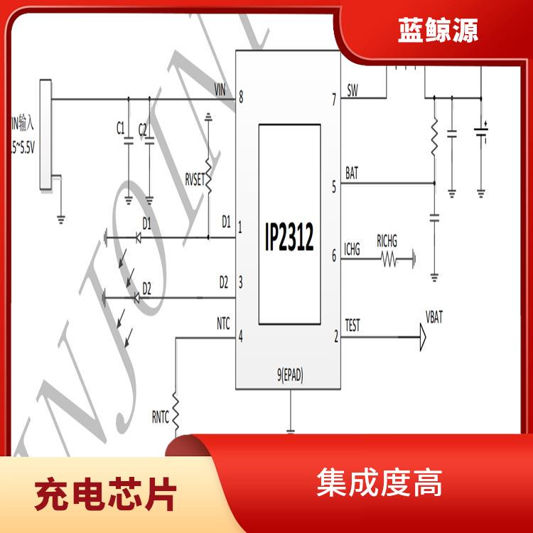 3A充電芯片 支持多種充電模式 集成了多種功能模塊