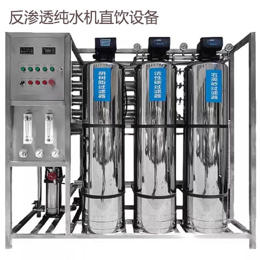 柳州不銹鋼反滲透設備0.5T小型純水機