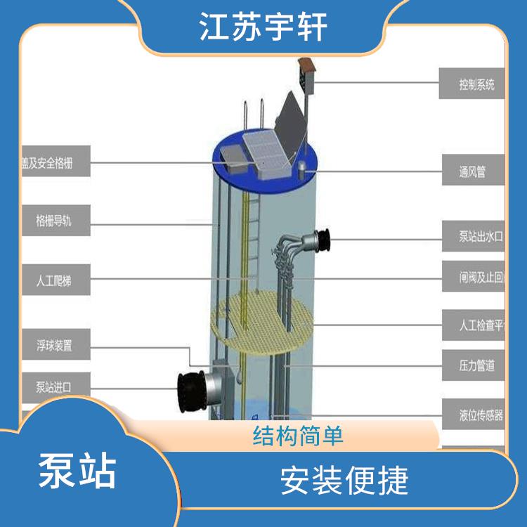 太原一体化污水提升泵站定做 密闭性好 耐腐蚀 耐高温