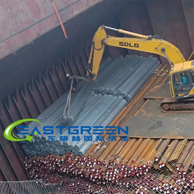 东格林海运散杂船钢卷钢结构钢板钢材出口运输