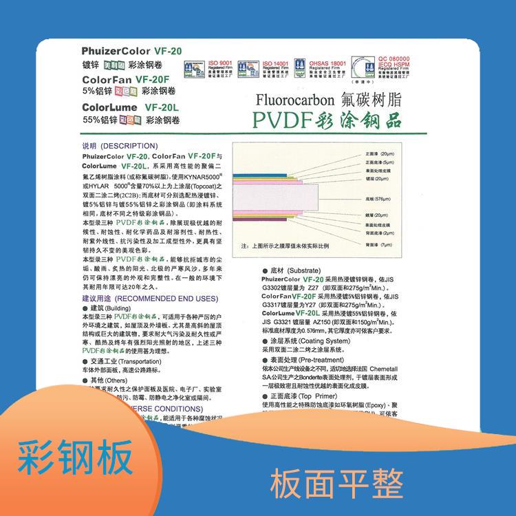耐酸碱氟碳板 板面平整 不需另做防水处理