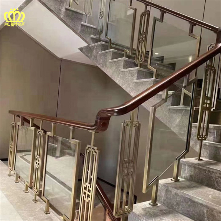 杭州黄铜雕花楼梯新款式