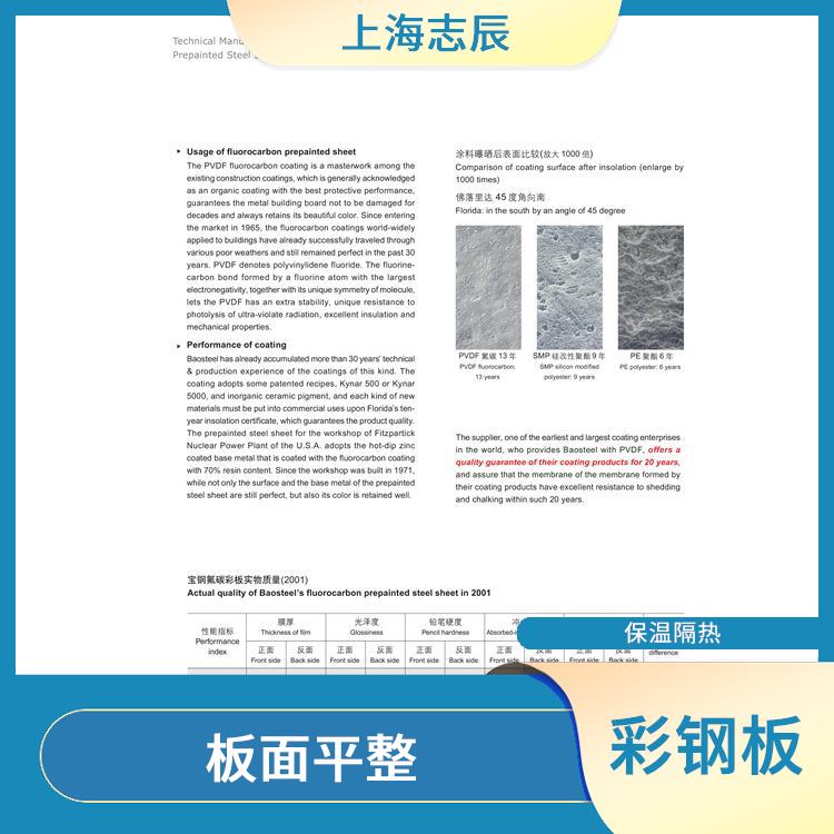 氟碳彩钢板 使用简单 防锈效果好