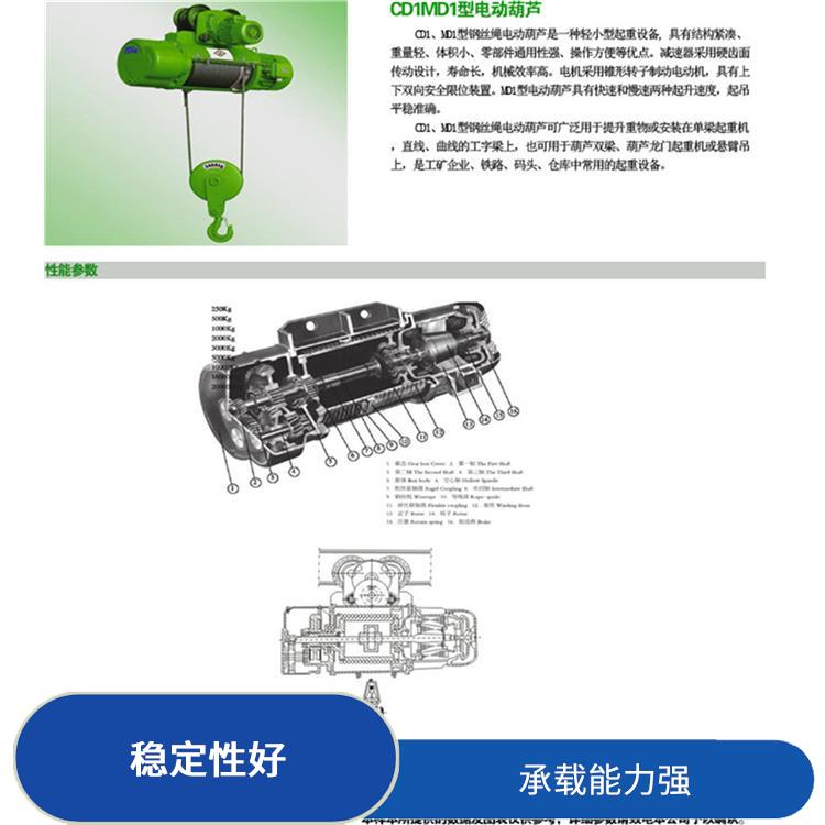 河南大方CD钢丝绳电动葫芦 耐用性强 承载能力强