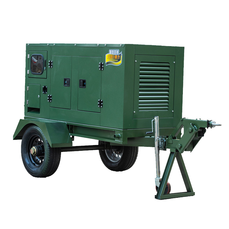 40KVA柴油发电机组小体积可移动高速拖车式发电机工地便携