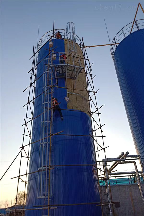 榆林发电厂设备罐体保温施工工程 岩棉彩钢瓦储罐保温方案