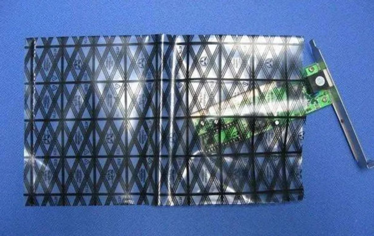 定制设备PE网格导电袋3—6次方电子元器打包防护泡沫袋