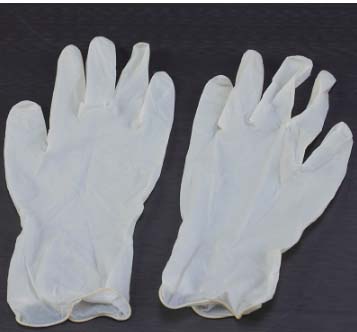 9寸一次性乳胶无粉食品级高弹耐磨食品检查防护乳胶手套