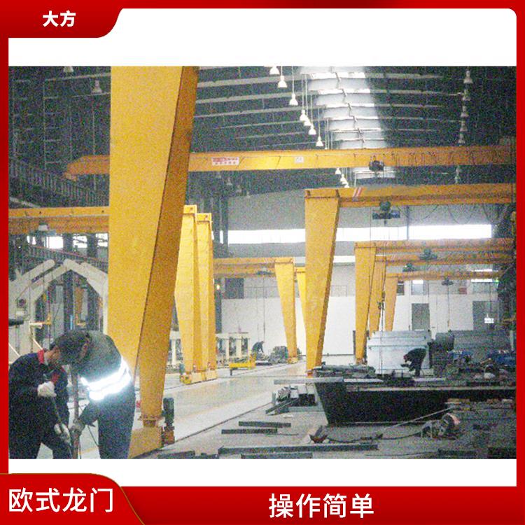 豫工欧式龙门起重机 运行平稳 占地面积小