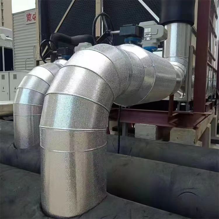 奶厂气动管道304不锈钢保温工程 白铁管道弯头下料施工队