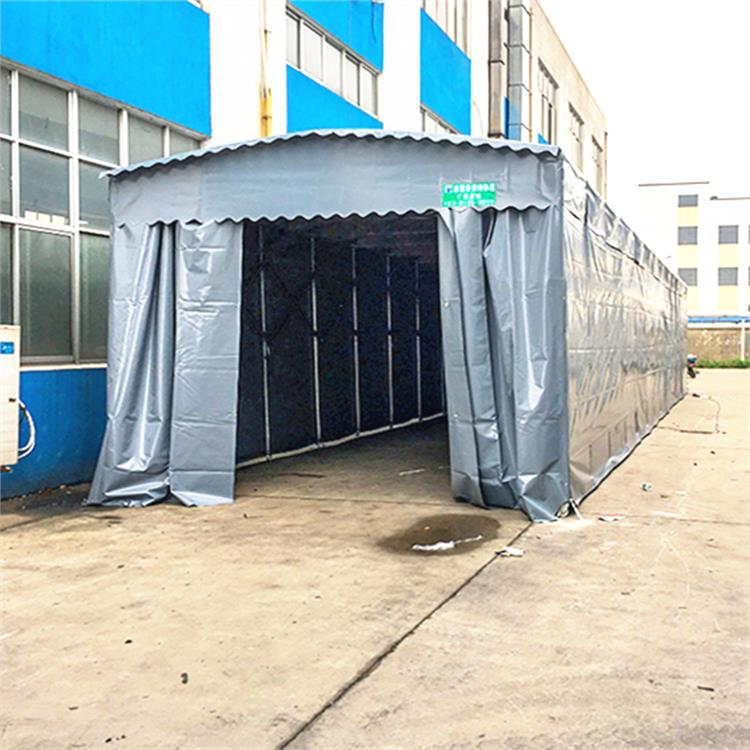 九江活动伸缩厂房雨蓬 篮球场活动蓬 全国均可安装