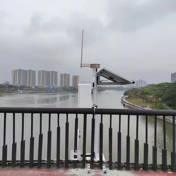 东莞跨江河道水文在线监测站 客户案例安装现场