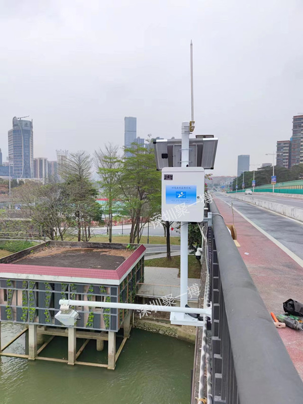 东莞某镇银龙路跨江通道工程~雷达水位流量流速监测站 案例