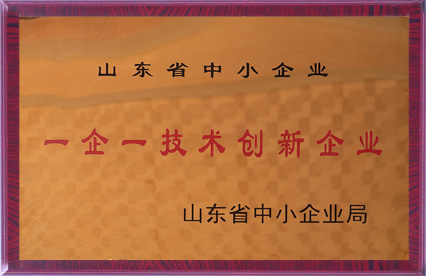 榮獲一企一技術(shù)創(chuàng)新企業(yè)