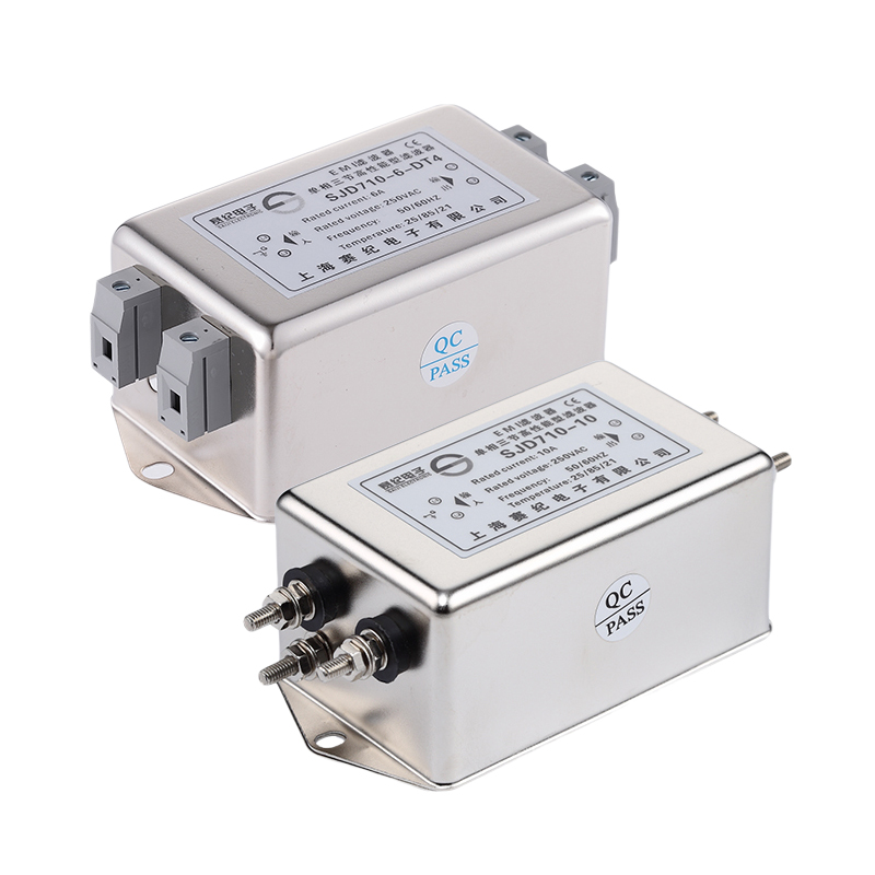 SJD710单相三级交流电源滤波器220V250V伺服变频抗干扰EMC净化器