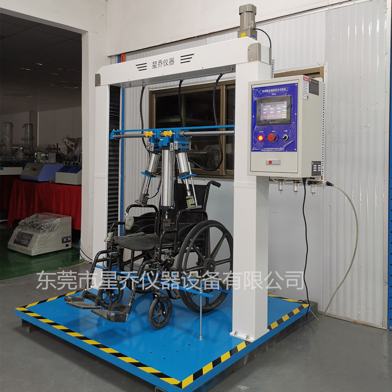 电动轮椅扶手耐压试验机的原理是 轮椅扶手靠背座垫脚踏综合试验机