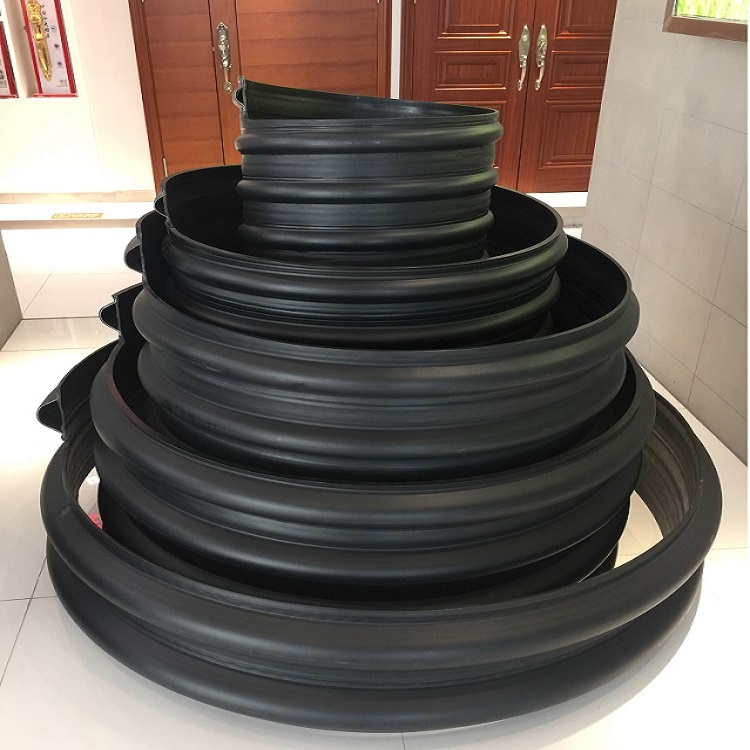 陕西汉中勉县HDPE钢带增强波纹管生产厂家承插口胶圈连接 抗压性能强