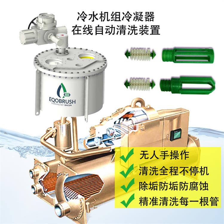 炼化厂水冷器-管刷在线自动清洗系统-节省能源