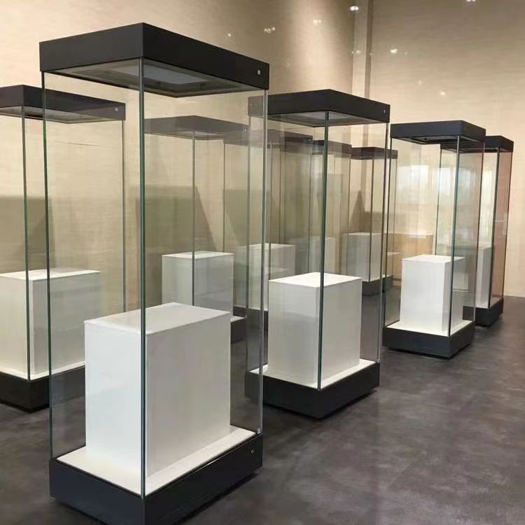 云南博物馆悬挂柜博物馆四面玻璃展示柜公司