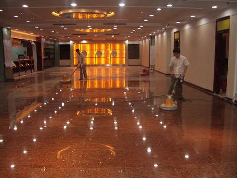 广州地板打蜡公司，塑胶地板清洗，pvc地板护理