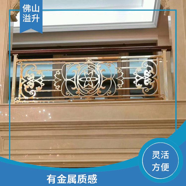 湛江新中式铜板雕花楼梯护栏厂家 结构精巧 便于搬运