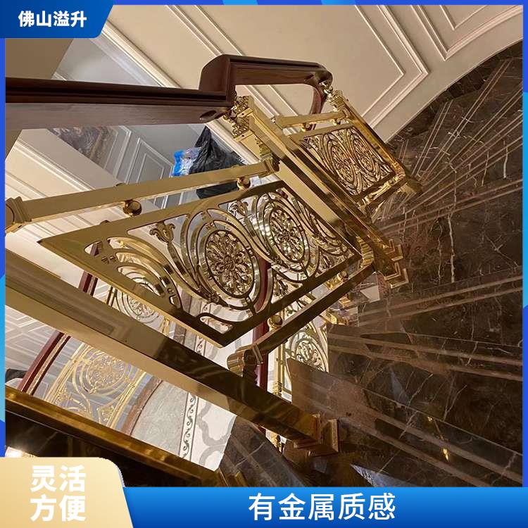 惠州新中式铜板雕花楼梯护栏厂家 耐腐蚀性强 抗拆抗压