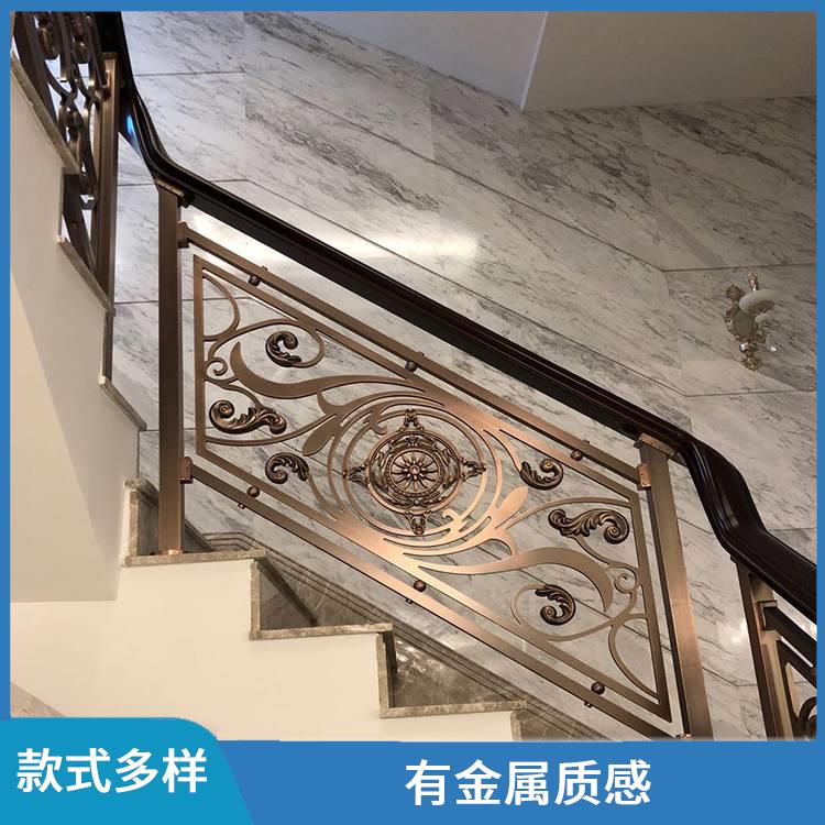阳江欧式铜板艺术雕刻楼梯定制 高强度耐冲击 隔声隔热