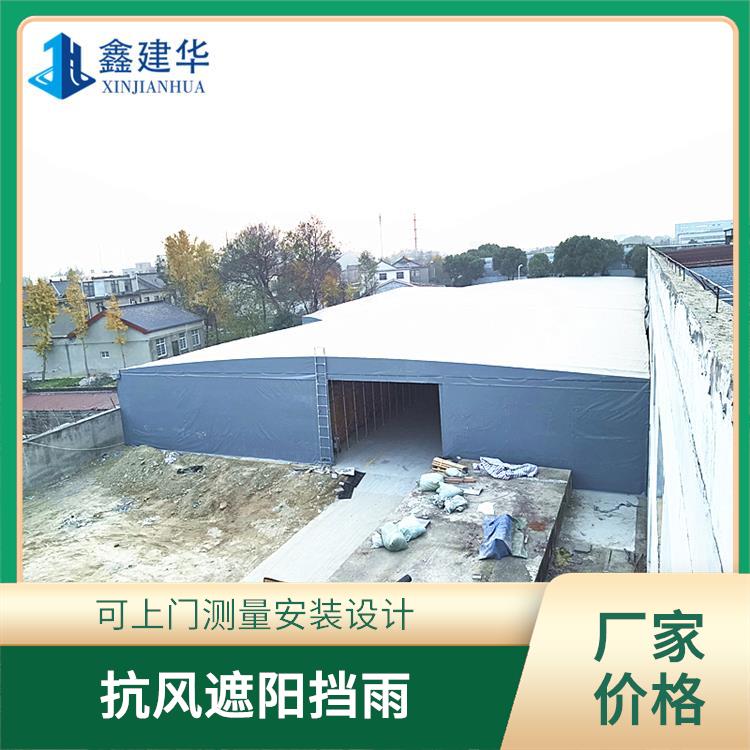 聊城仓库移动棚颜色任选 镀锌钢管加固耐用 电动推拉防雨篷