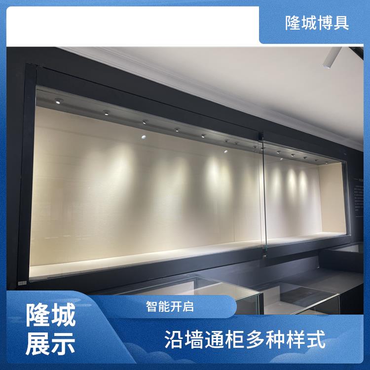 沿墙通柜多种样式-图木舒克博物馆沿墙柜报价表-隆城展示