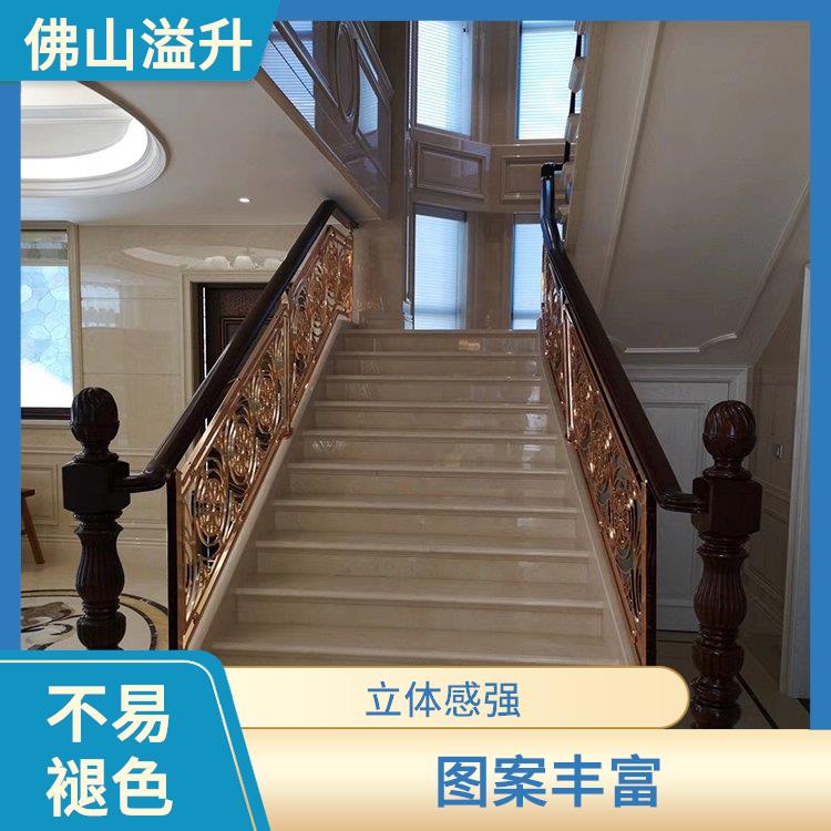惠州传统艺术铜雕花栏杆定制 抗拆抗压 易于清洁