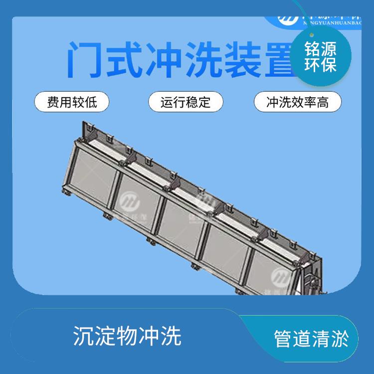 不銹鋼水力沖洗門大型管道池底沖洗廠家 青島銘源 拍門式?jīng)_洗門